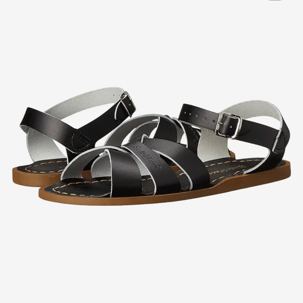 4TH OF JULY SALE// Black Saltwater Sandals